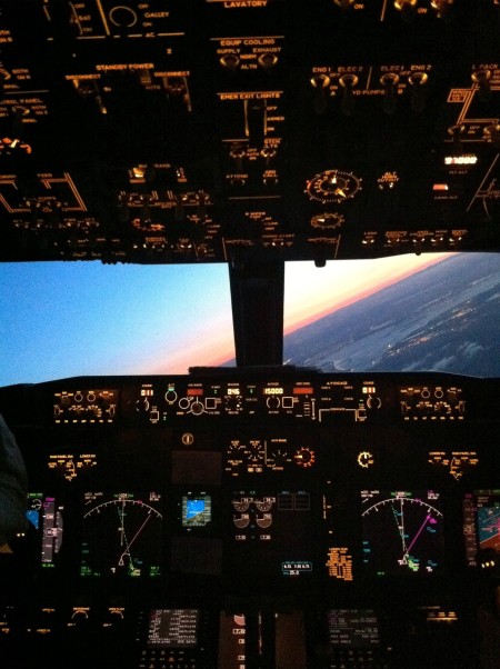 cockpit sunrise